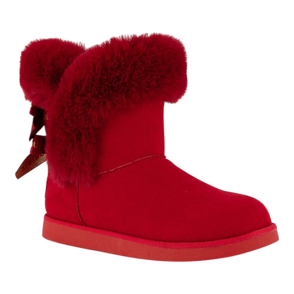 Juicy Couture Women's King Cozy Cold Weather Booties Red Size 6 M